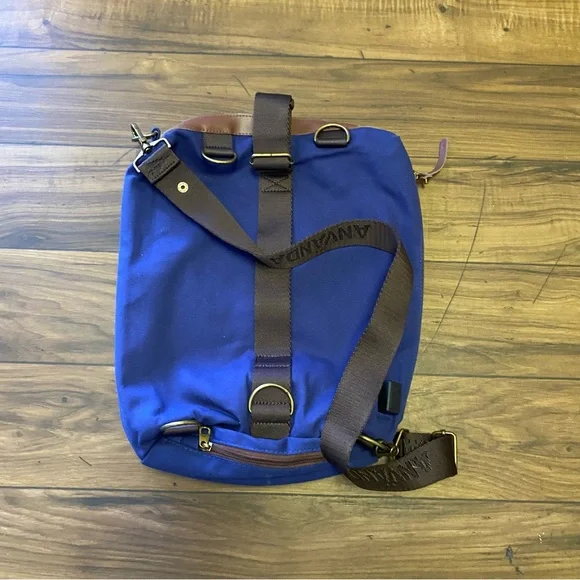Anvanda 5in1 bag versatile canvas soft Italian leather16”x13”